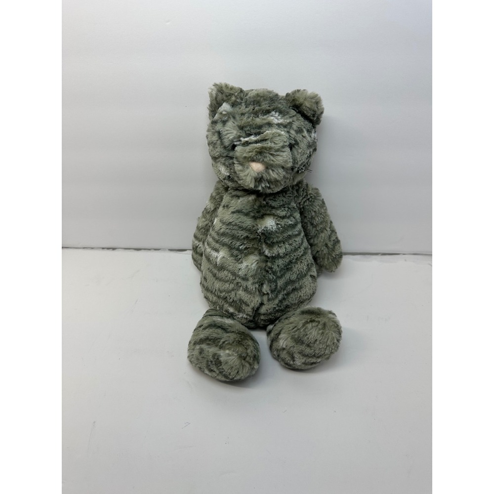 Jellycat London Fuddlewuddle Cat Grey Striped Kitten Plush Stuffed Animal Toy